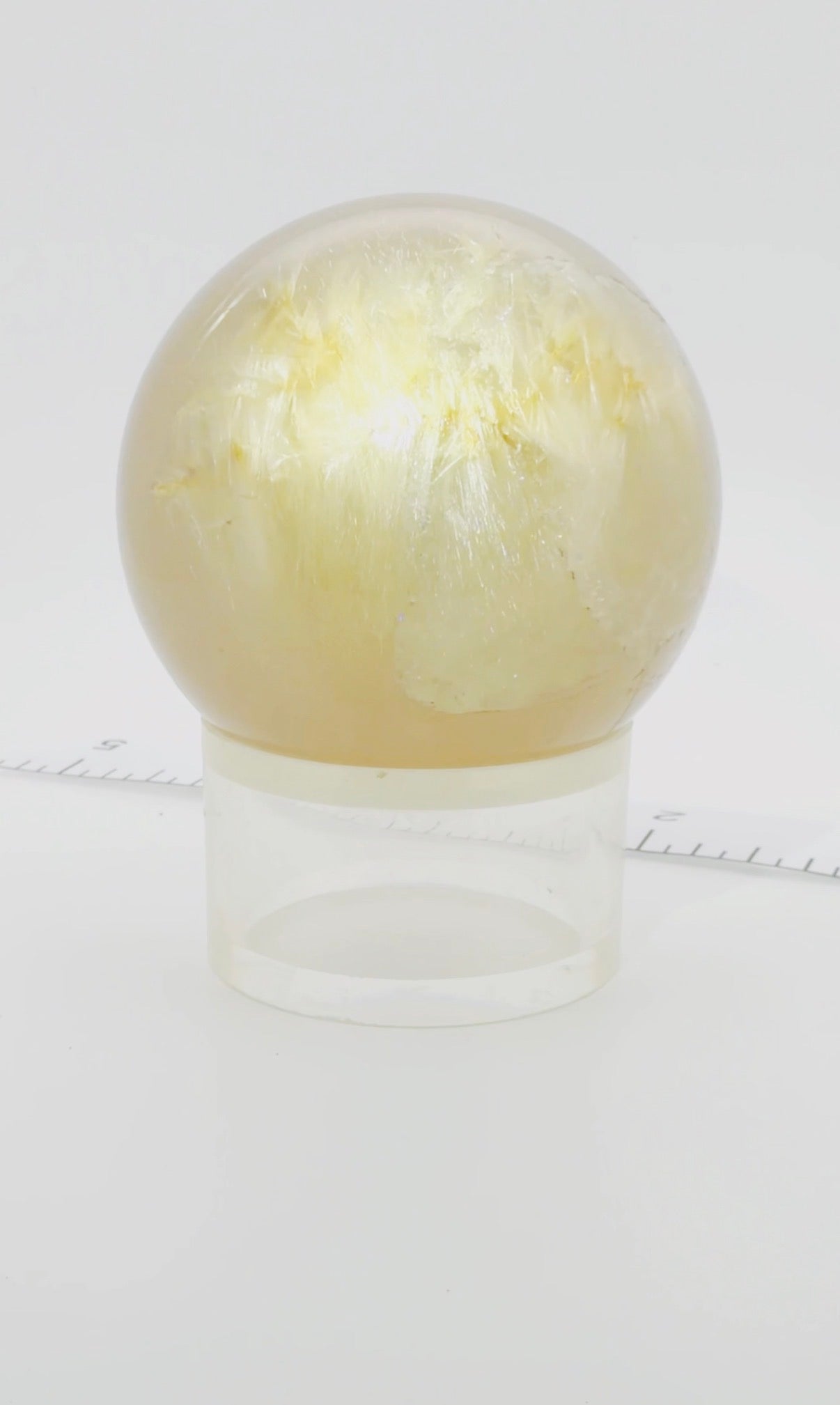 Golden Rutilated Quartz Sphere — Brazil (Item No. 14)
