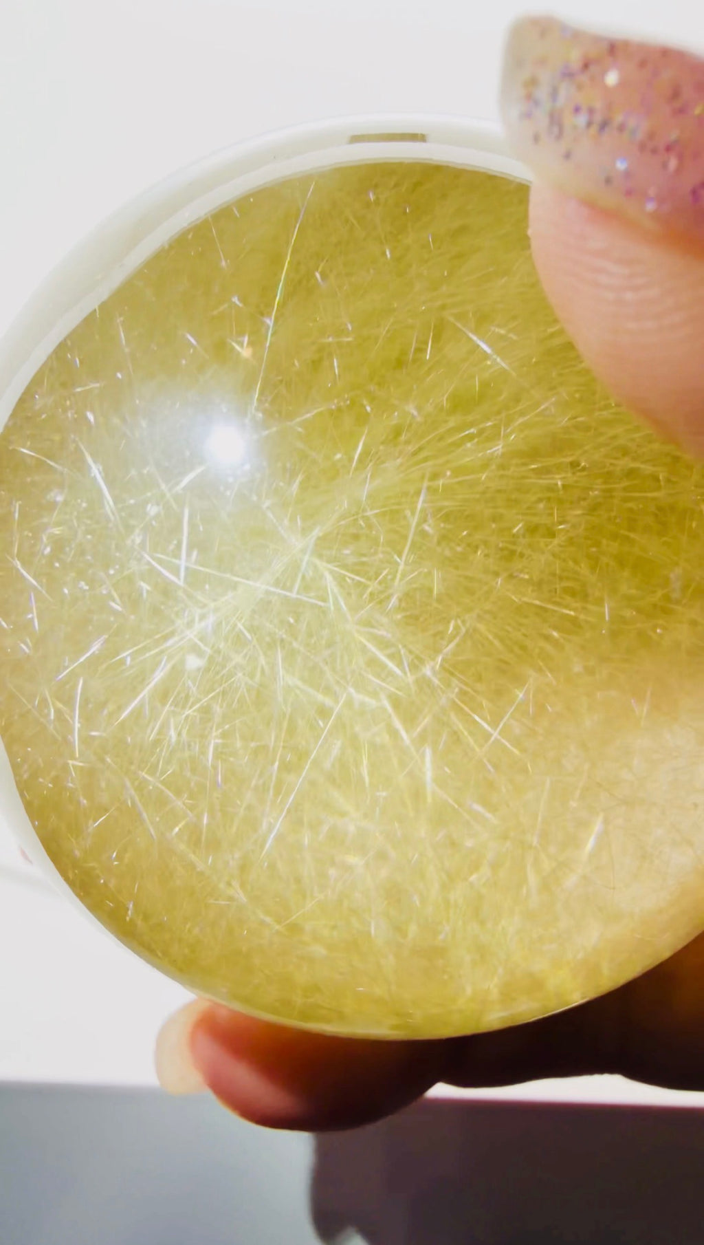 Golden Rutilated Quartz Sphere — Brazil (Item No. 14)