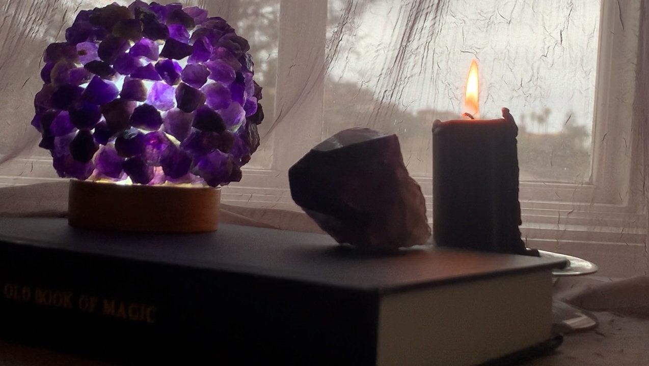 Gemstone Crystal Lamp