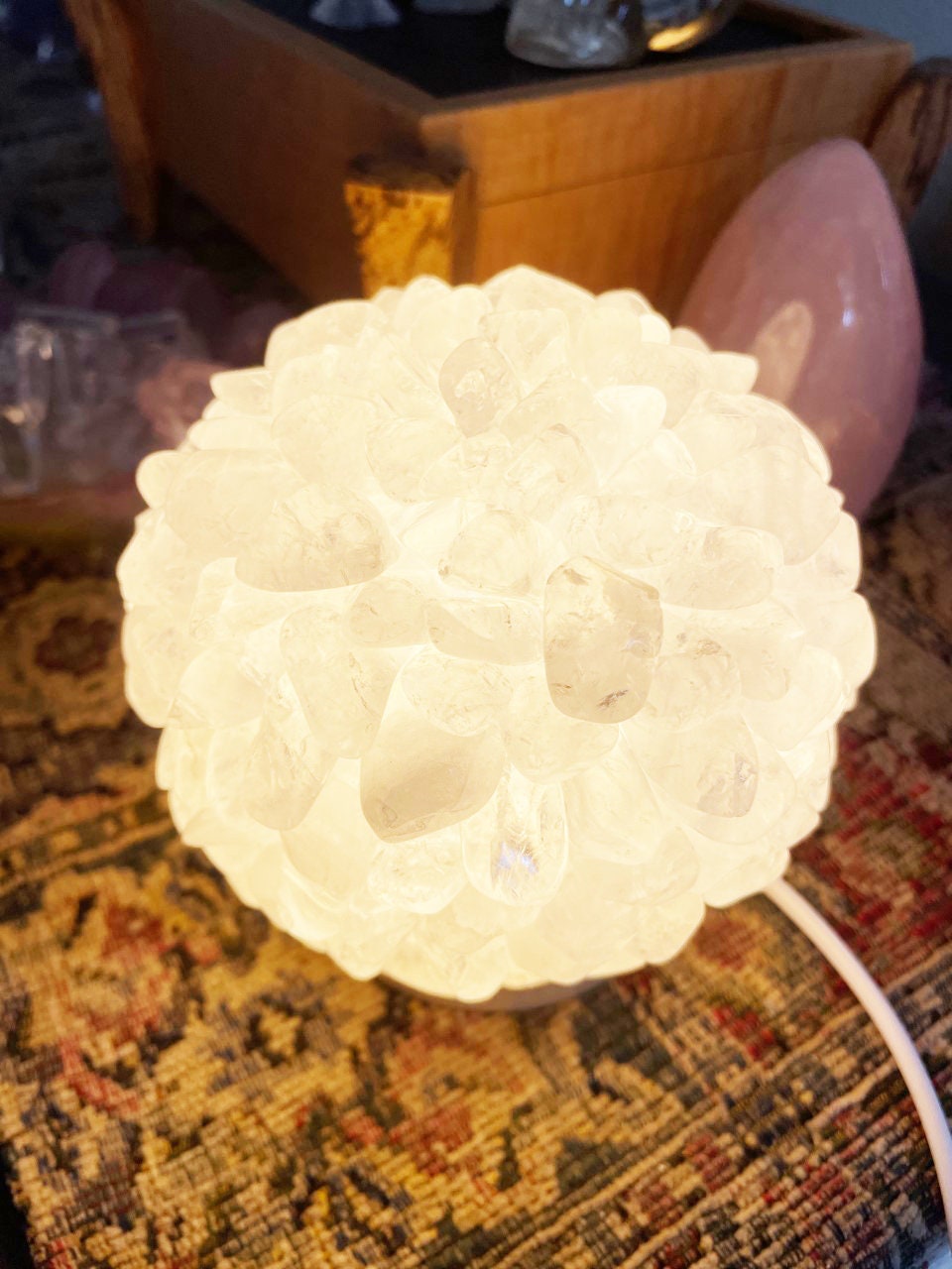 Gemstone Crystal Lamp