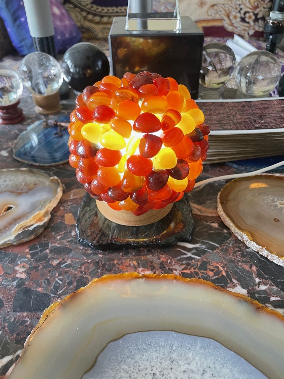 Gemstone Crystal Lamp