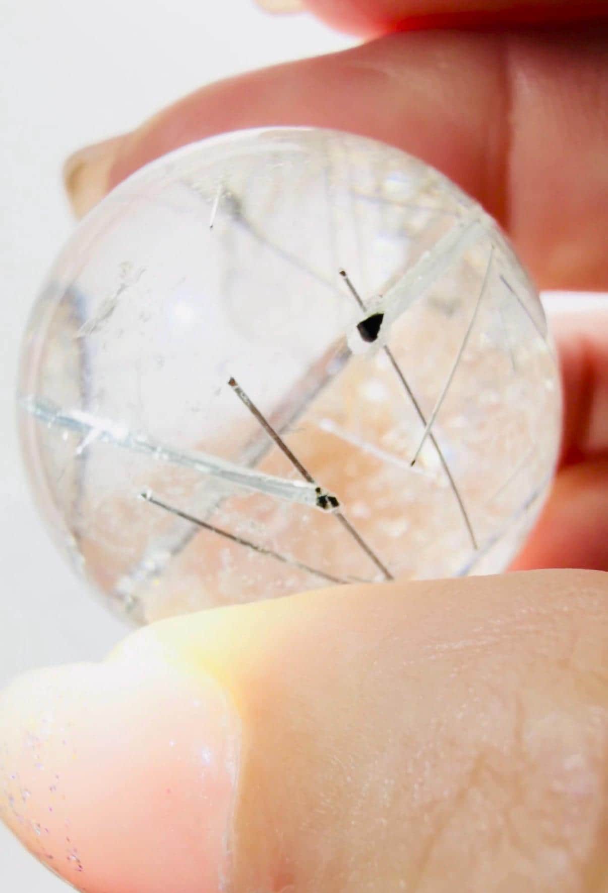 Black Tourmaline in Quartz Sphere — Brazil (Item No. 26)