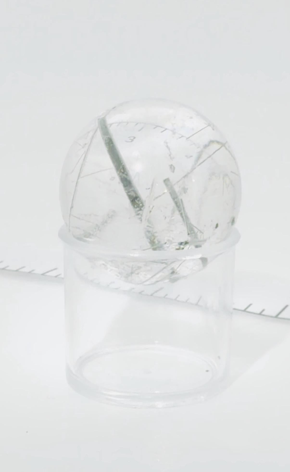 Black Tourmaline in Quartz Sphere — Brazil (Item No. 26)